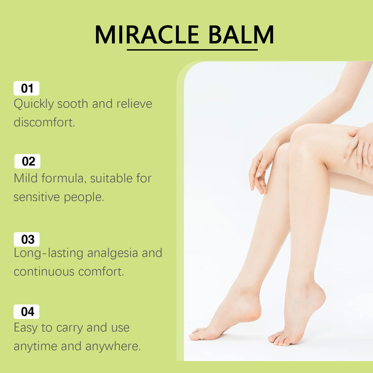 Gentle and soothing anti-cracking moisturizing cream for legs